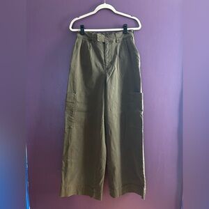 Pilcro Pocket Olive Trousers